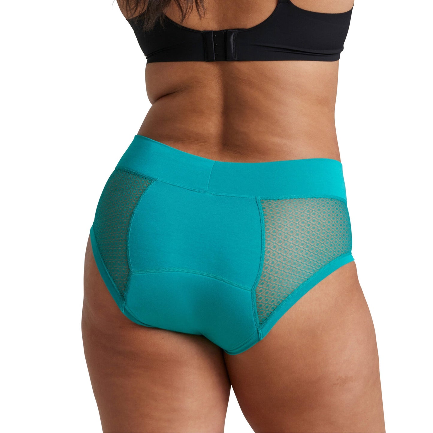 Luxe Full Brief – Emerald Geo Mesh