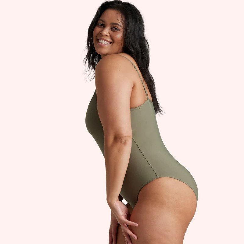 Love Luna Period Swim One Piece - Khaki